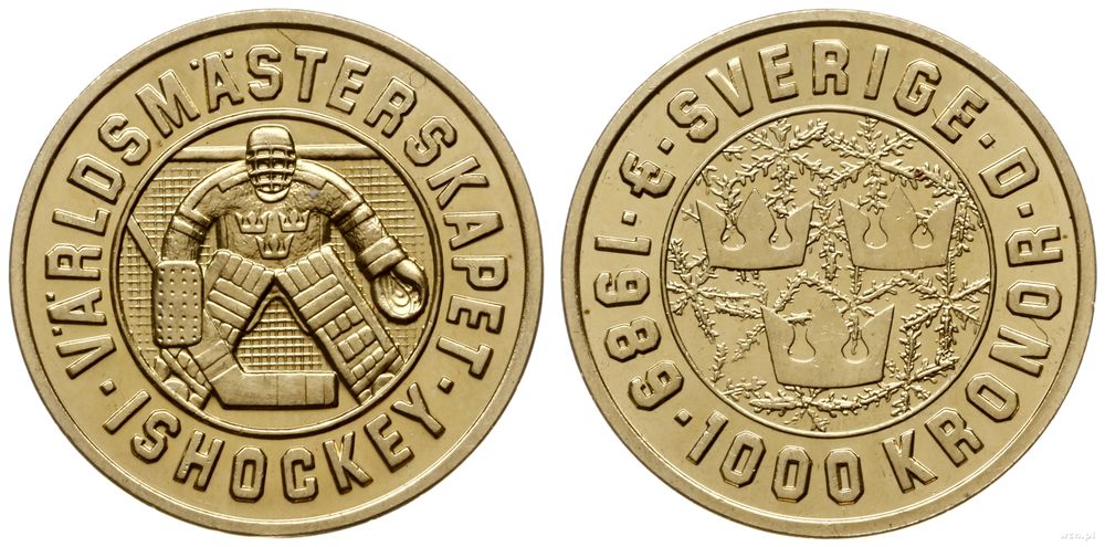 Szwecja, 1000 koron, 1989