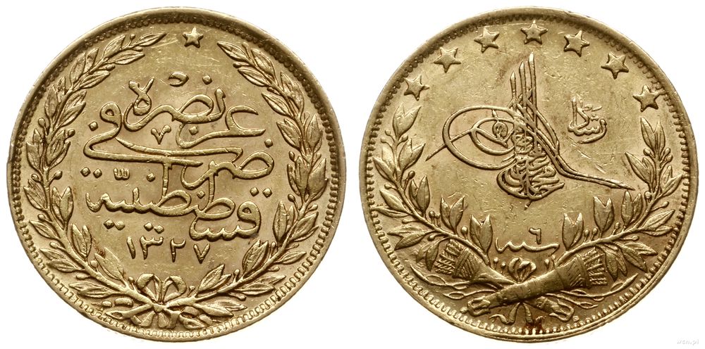 Turcja, 100 kurush, AH 1327/2 (AD 1911)