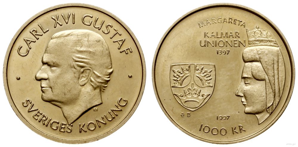Szwecja, 1000 koron, 1997
