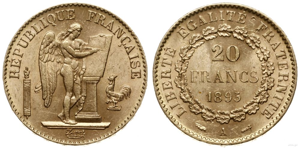 Francja, 20 franków, 1895 A