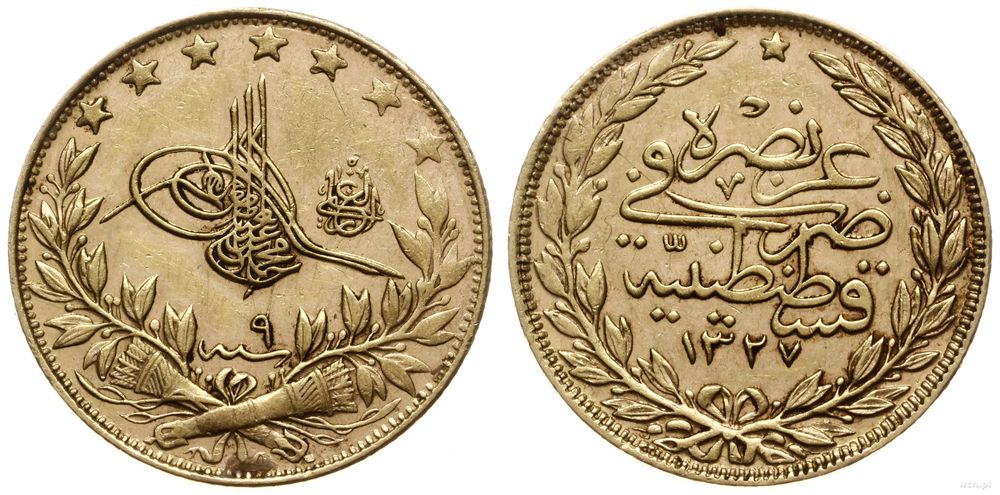 Turcja, 100 kurush (piastrów), 1917-1918 (AH 1327+9)
