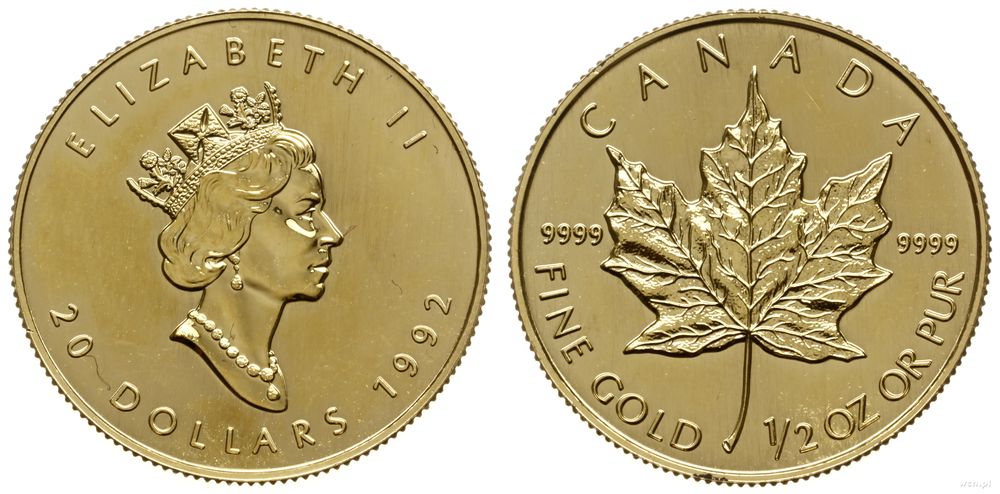 Kanada, 20 dolarów, 1992