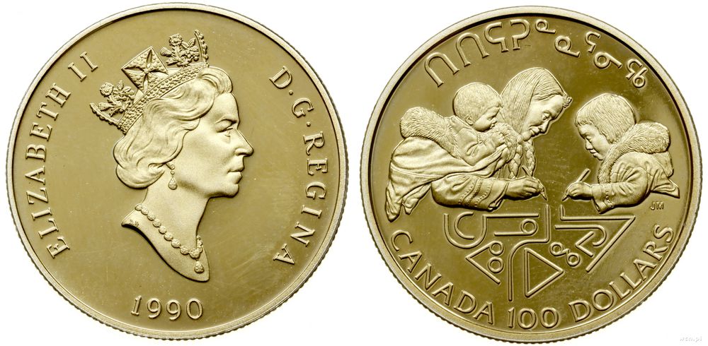 Kanada, 100 dolarów, 1990