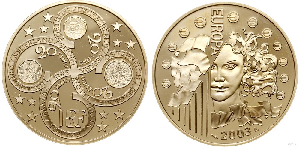 Francja, 20 euro, 2003