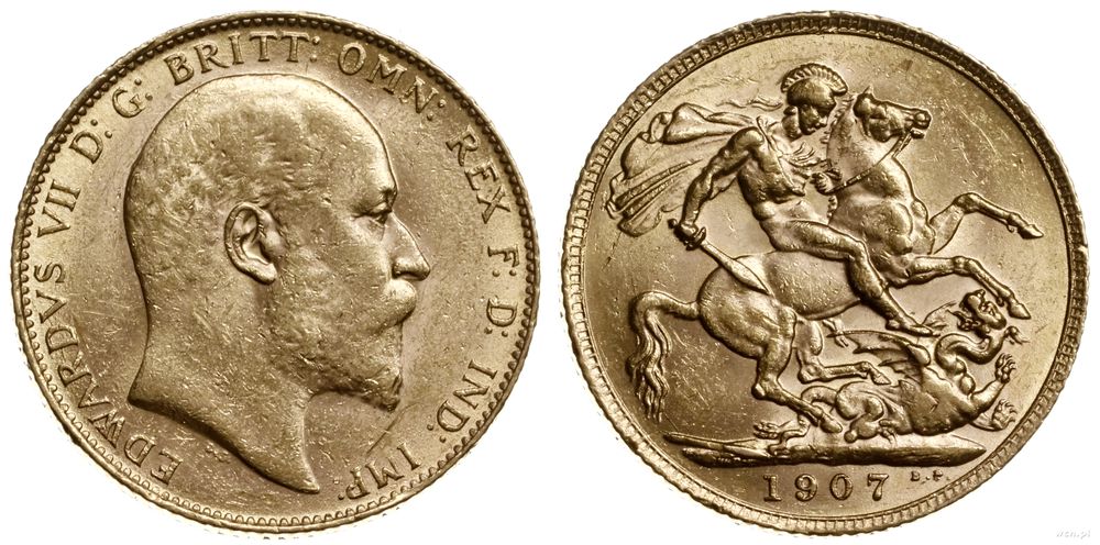 Wielka Brytania, 1 funt, 1907