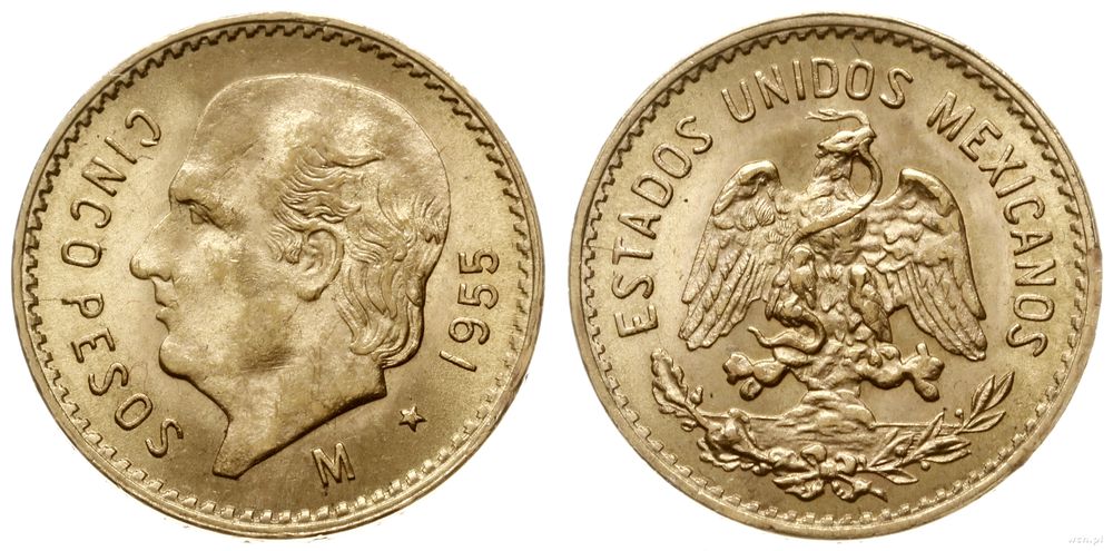 Meksyk, 5 peso, 1955 M