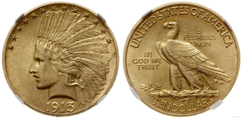 Stany Zjednoczone Ameryki (USA), 10 dolarów, 1913