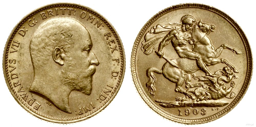 Wielka Brytania, 1 funt, 1903 S