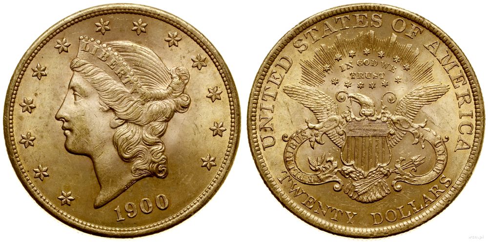 Stany Zjednoczone Ameryki (USA), 20 dolarów, 1900