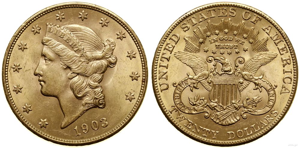 Stany Zjednoczone Ameryki (USA), 20 dolarów, 1903