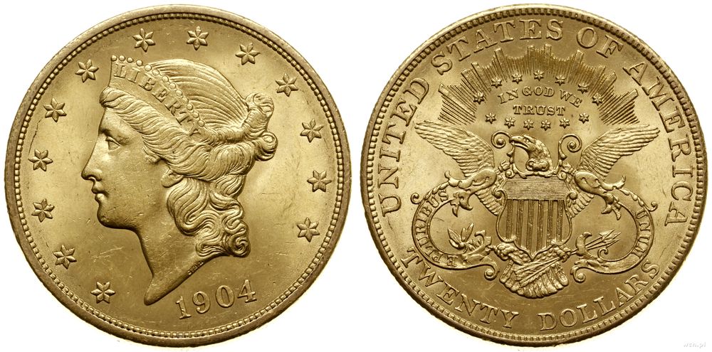 Stany Zjednoczone Ameryki (USA), 20 dolarów, 1904