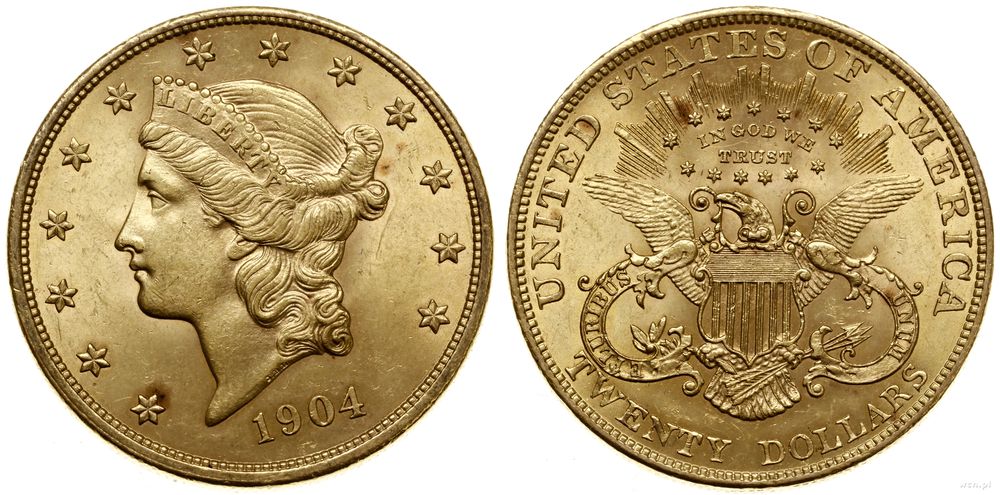 Stany Zjednoczone Ameryki (USA), 20 dolarów, 1904