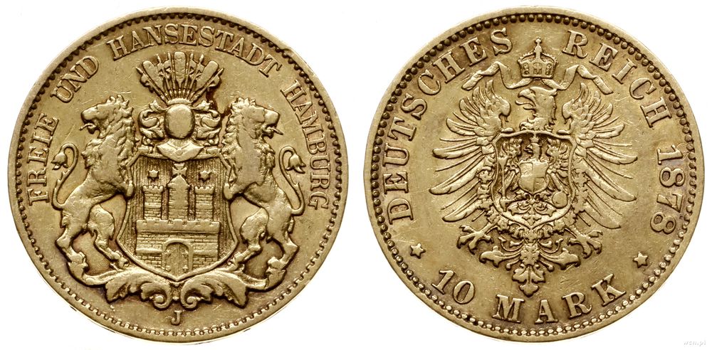 Niemcy, 10 marek, 1878 J