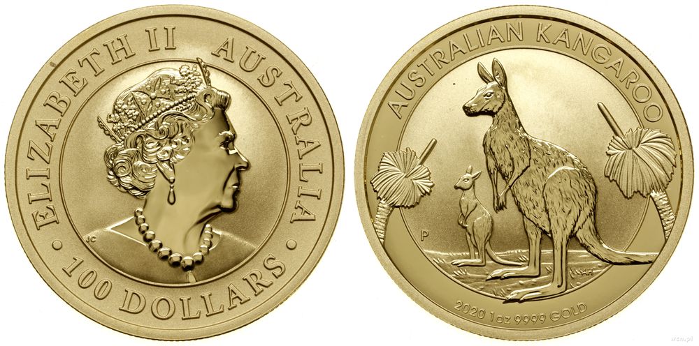 Australia, 100 dolarów = 1 uncja, 2020 P