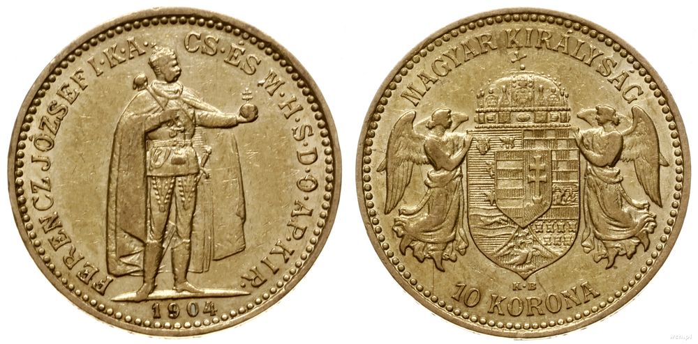 Austria, 10 koron, 1904 KB