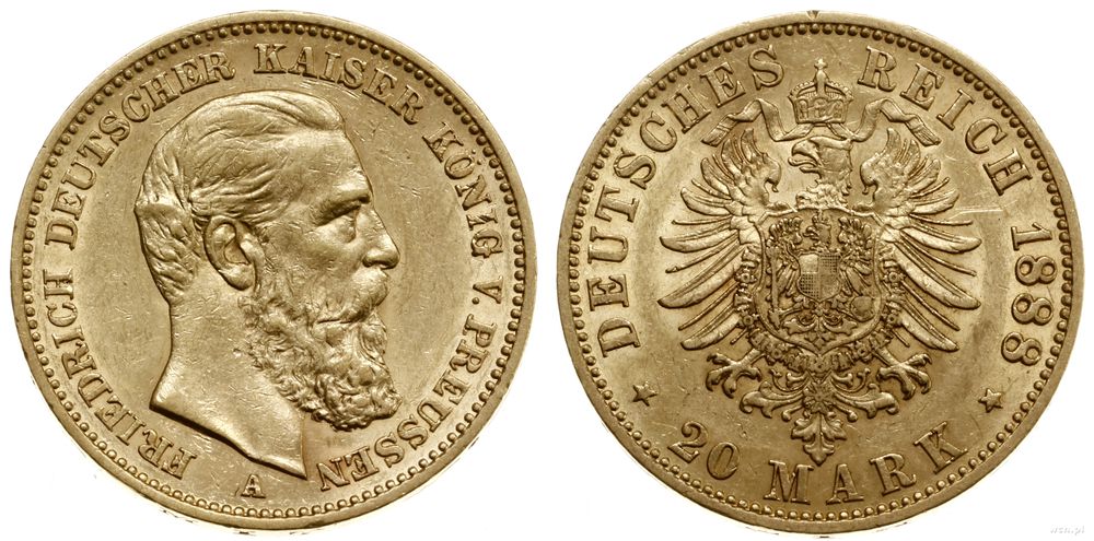Niemcy, 20 marek, 1888 A