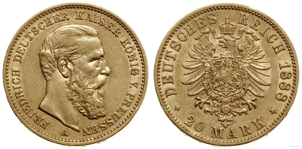 Niemcy, 20 marek, 1888 A