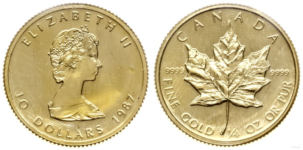 Kanada, 10 dolarów, 1987