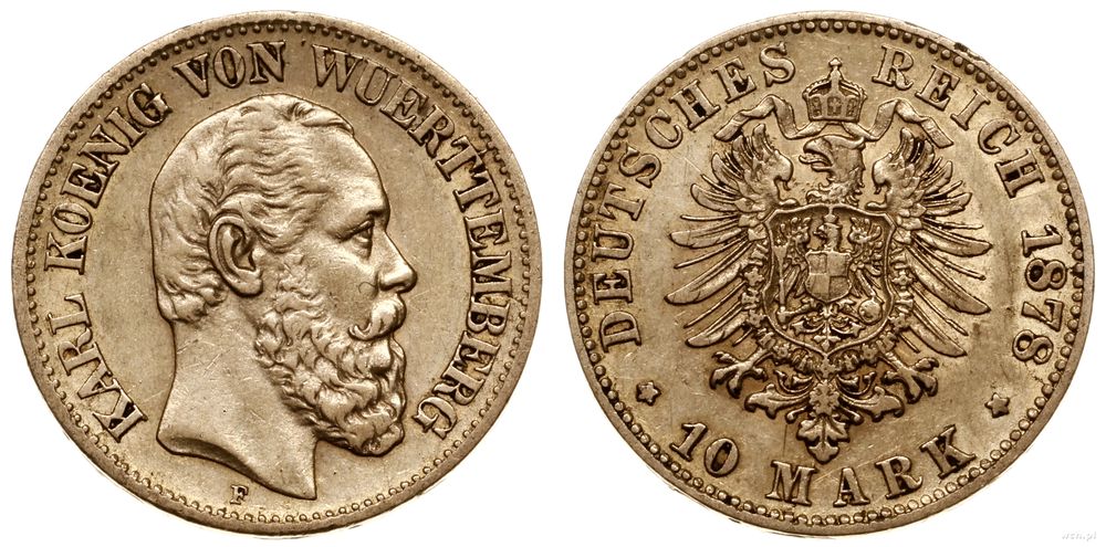 Niemcy, 10 marek, 1878 F