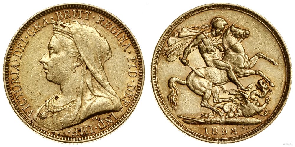Australia, funt (sovereign), 1893 M