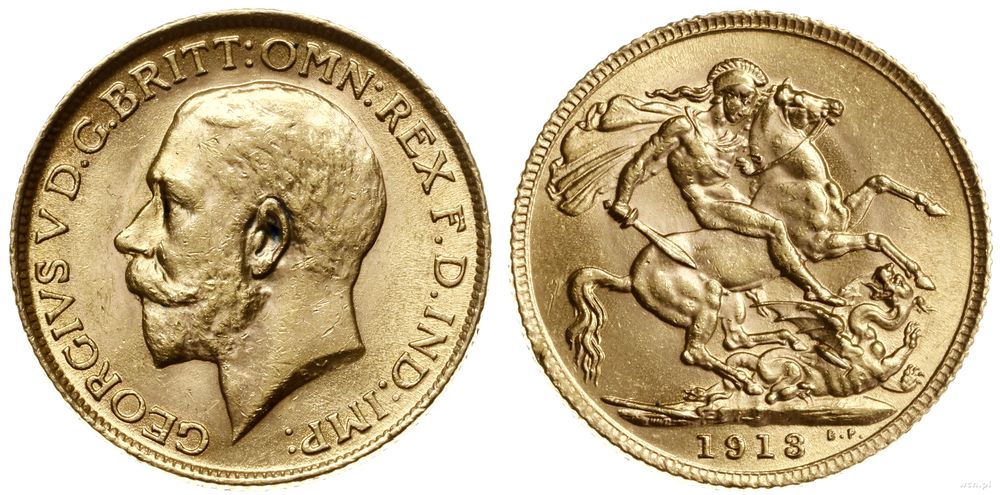 Wielka Brytania, 1 funt (sovereign), 1913