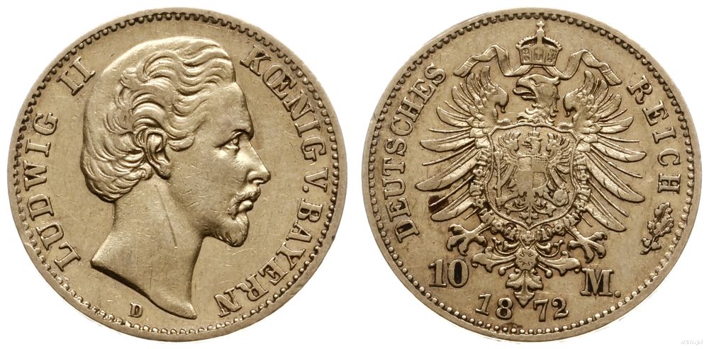 Niemcy, 10 marek, 1872 D
