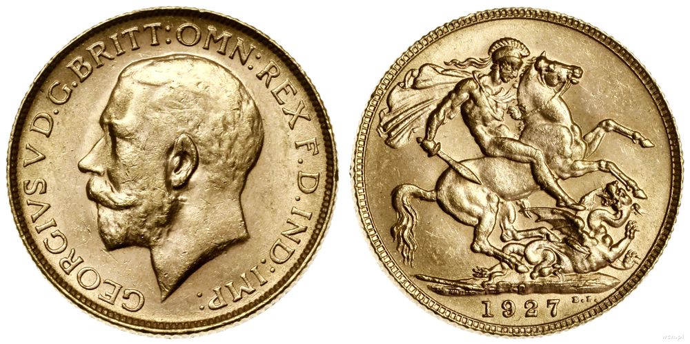 Australia, 1 funt (sovereign), 1927 P