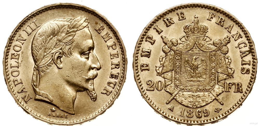 Francja, 20 franków, 1689 A
