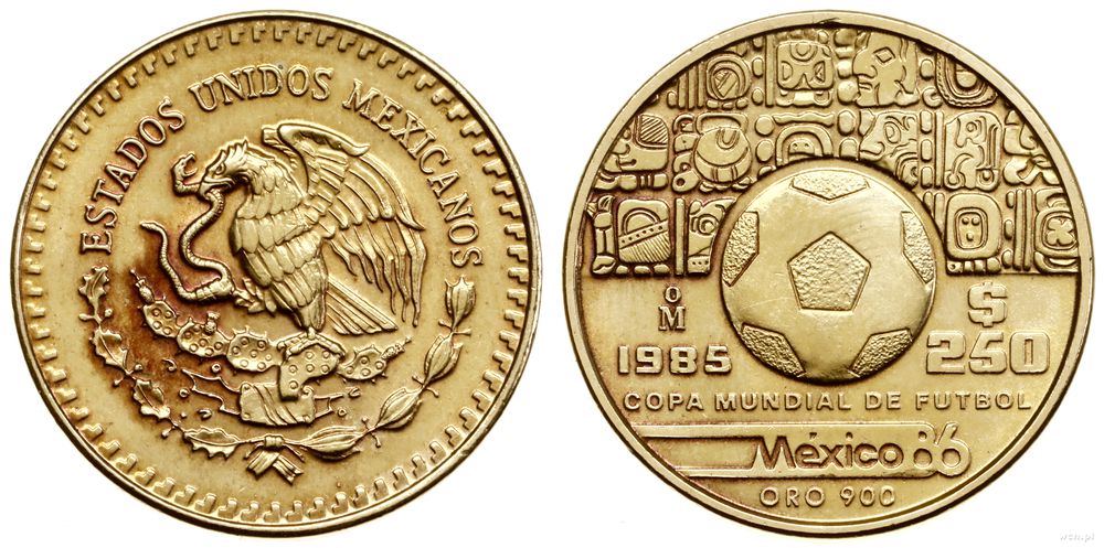 Meksyk, 250 peso, 1985