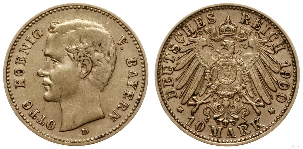 Niemcy, 10 marek, 1900 D