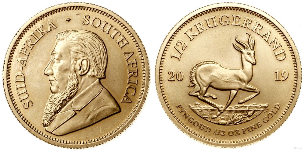 Republika Południowej Afryki, 1/2 krugerranda = 1/2 uncji, 2019