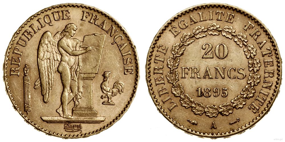 Francja, 20 franków, 1895 A