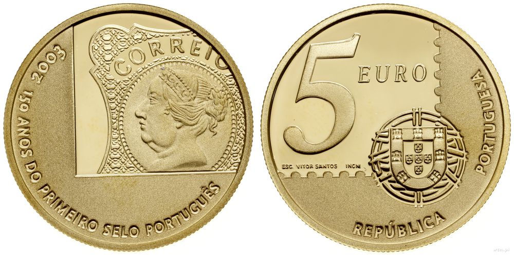 Portugalia, 5 euro, 2003