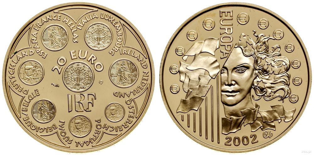Francja, 20 euro, 2002