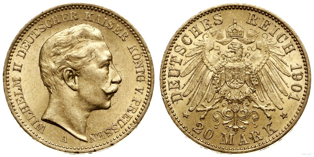Niemcy, 20 marek, 1901 A