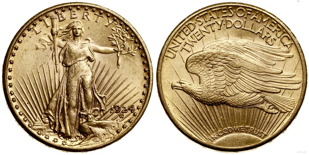 Stany Zjednoczone Ameryki (USA), 20 dolarów, 1924