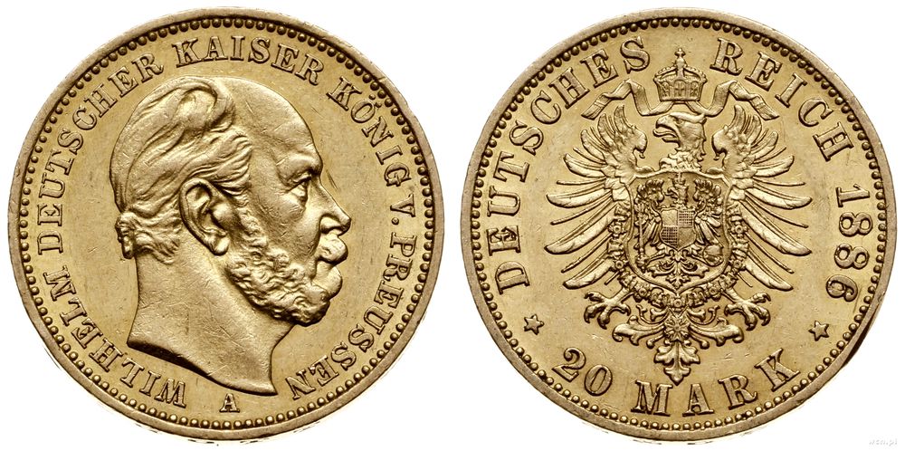Niemcy, 20 marek, 1886 A