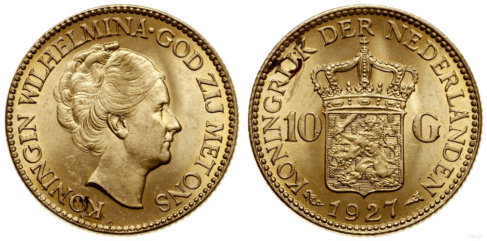 Niderlandy, 10 guldenów, 1927