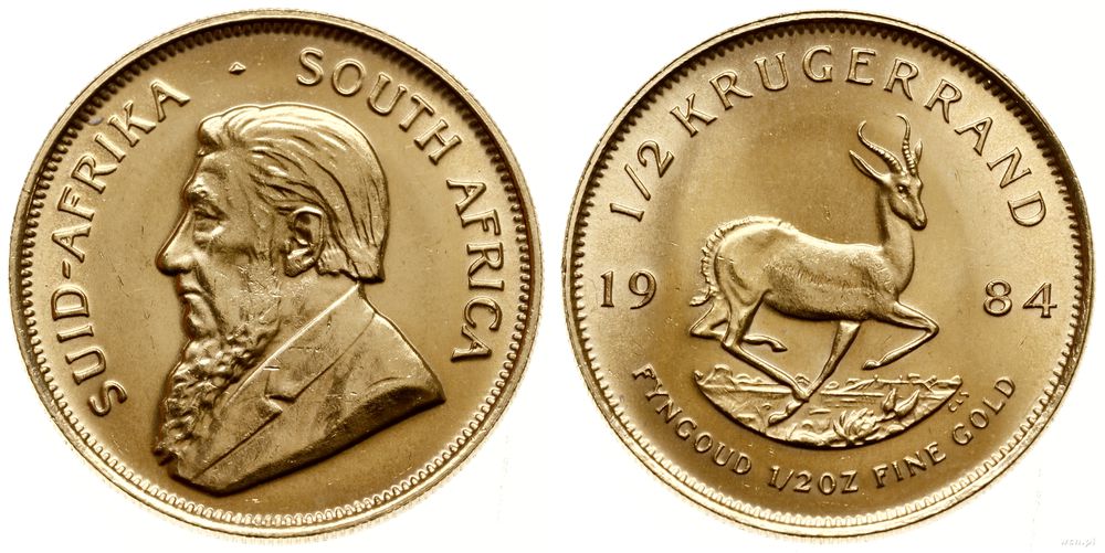 Republika Południowej Afryki, 1/2 krugerranda = 1/2 uncji, 1984
