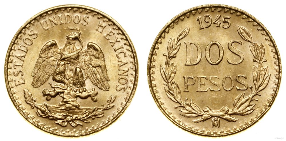 Meksyk, 2 peso, 1945