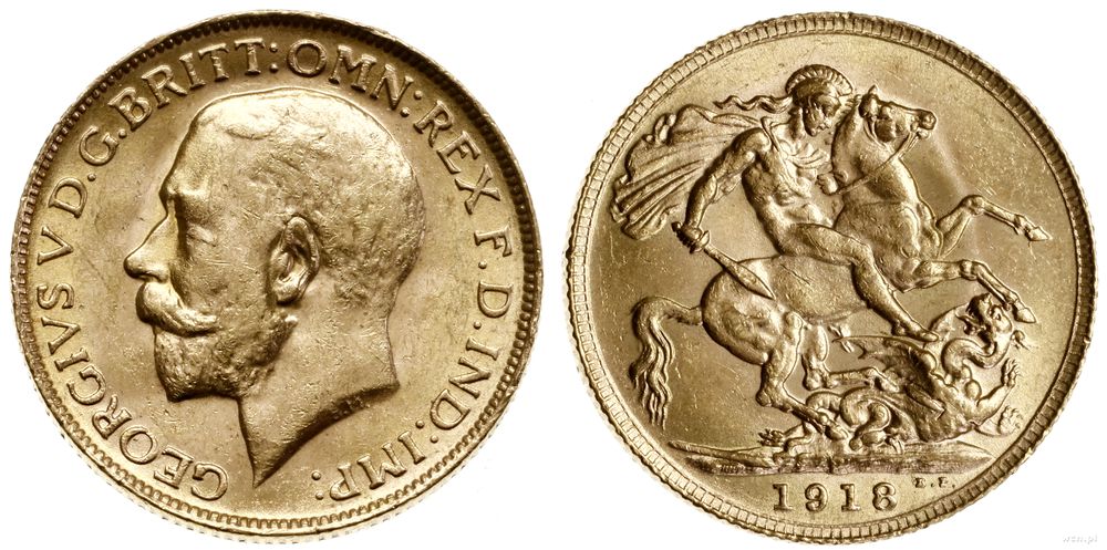 Australia, 1 funt (1 sovereign), 1918 P