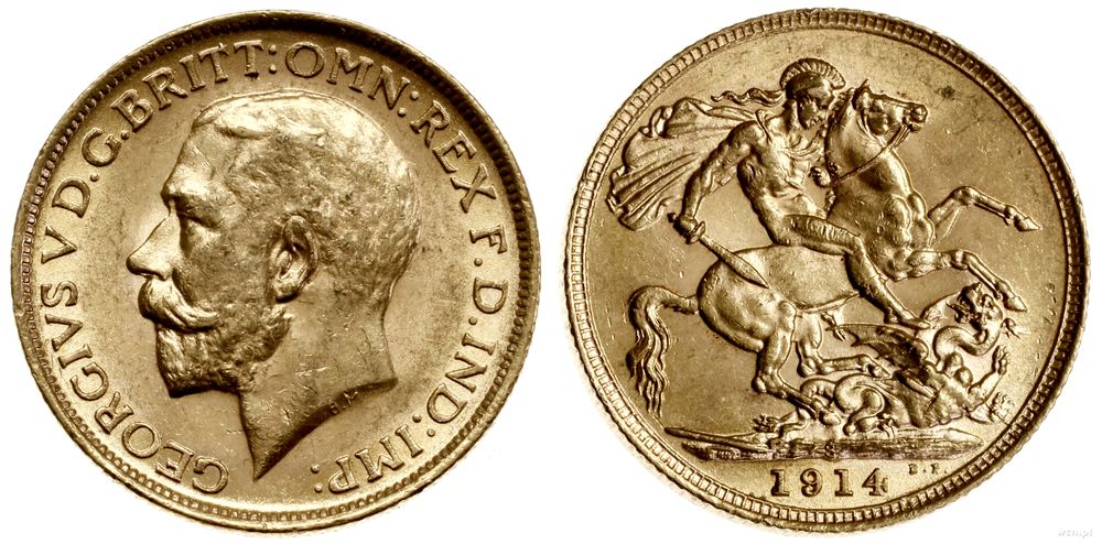Australia, 1 funt (1 sovereign), 1914 S