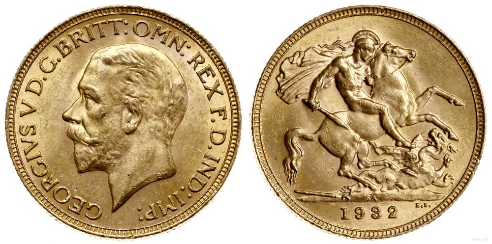 Republika Południowej Afryki, 1 funt (1 sovereign), 1932 SA