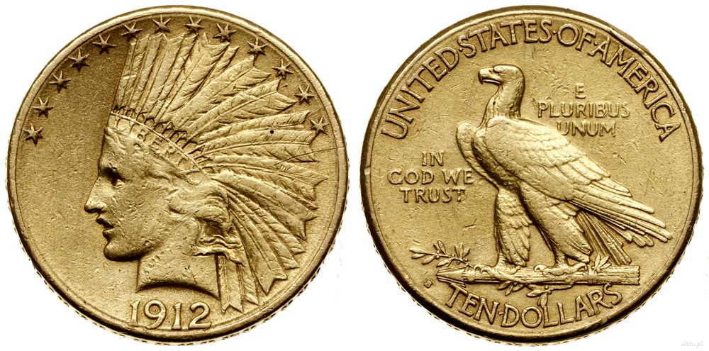 Stany Zjednoczone Ameryki (USA), 10 dolarów, 1912 S