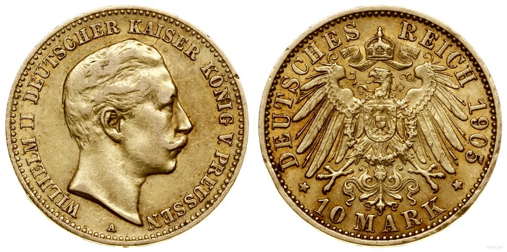 Niemcy, 10 marek, 1905 A