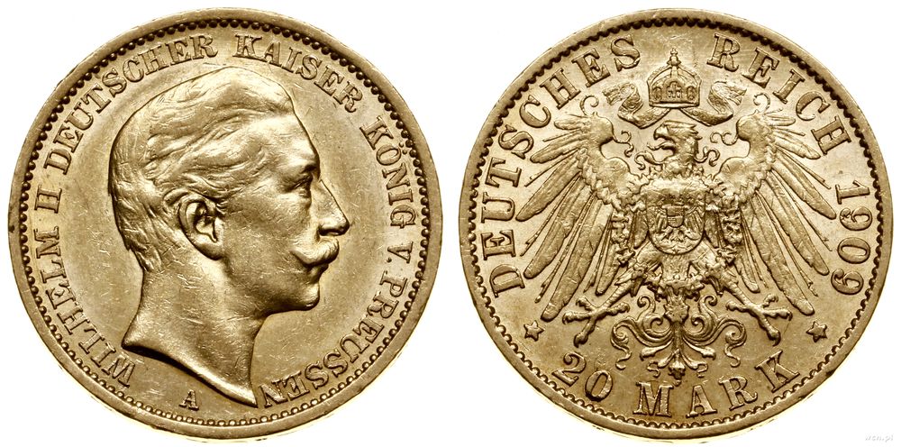 Niemcy, 20 marek, 1909 A