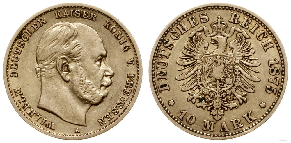 Niemcy, 10 marek, 1875 A