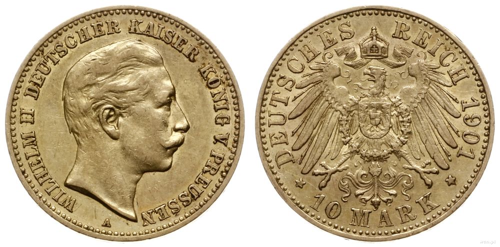 Niemcy, 10 marek, 1901 A