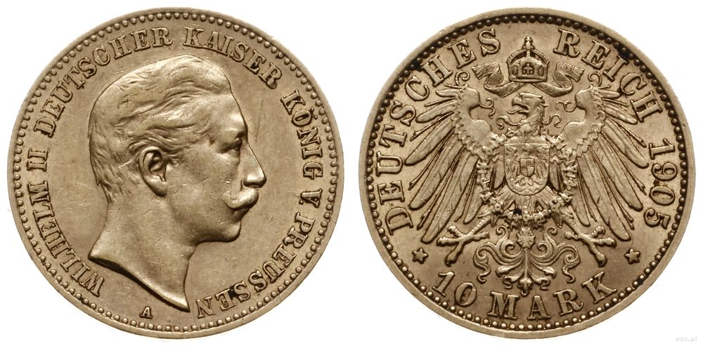 Niemcy, 10 marek, 1905 A