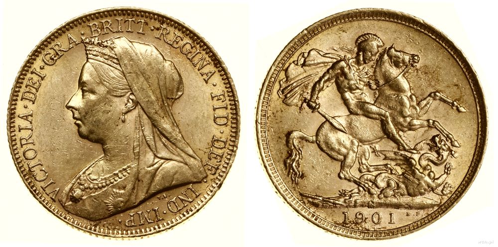 Wielka Brytania, 1 funt (sovereign), 1901